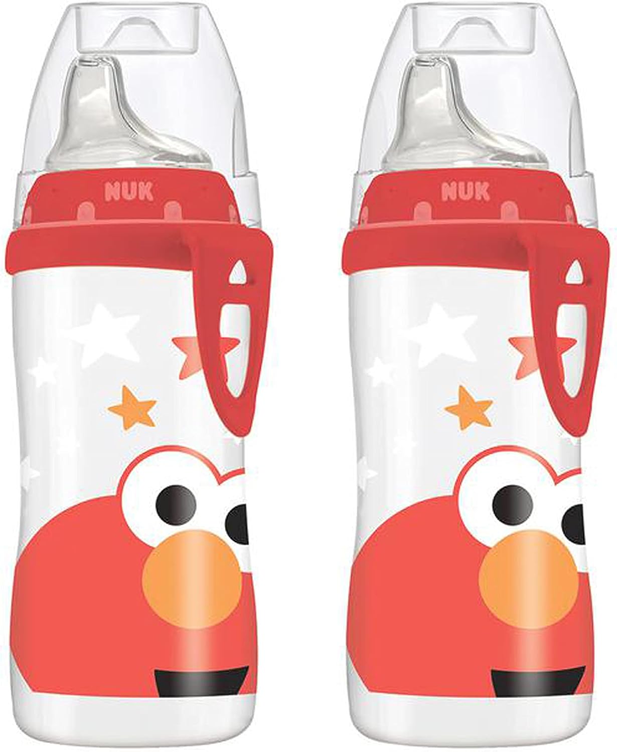 New NUK Elmo Active Cup, 10oz, 2 Pack – BPA Free, Spill Proof Sippy Cup 2pk - Kidsy