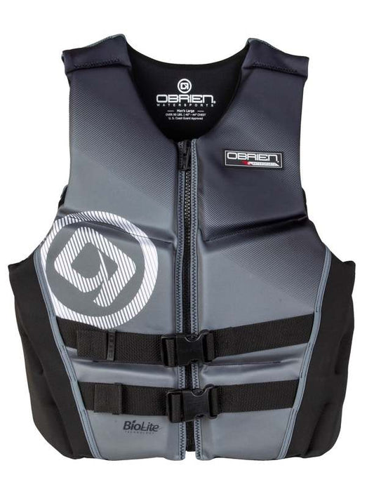 New O'Brien Men's Flex V - Back Neoprene Life Vest Medium (Black) - Kidsy
