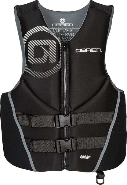 New O'Brien Men's Traditional Neoprene USCGA Life Jacket (Black) - Kidsy