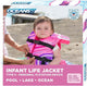 New Oceans 7 USCG Approved Life Jacket Vest (Infant, Pink/Berry) - Kidsy
