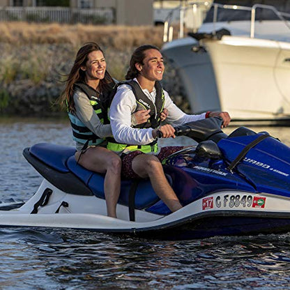 New O'Neill Wetsuits Men's Superlite USCG Life Vest 4XL (Black/Black/Smoke White) - Kidsy