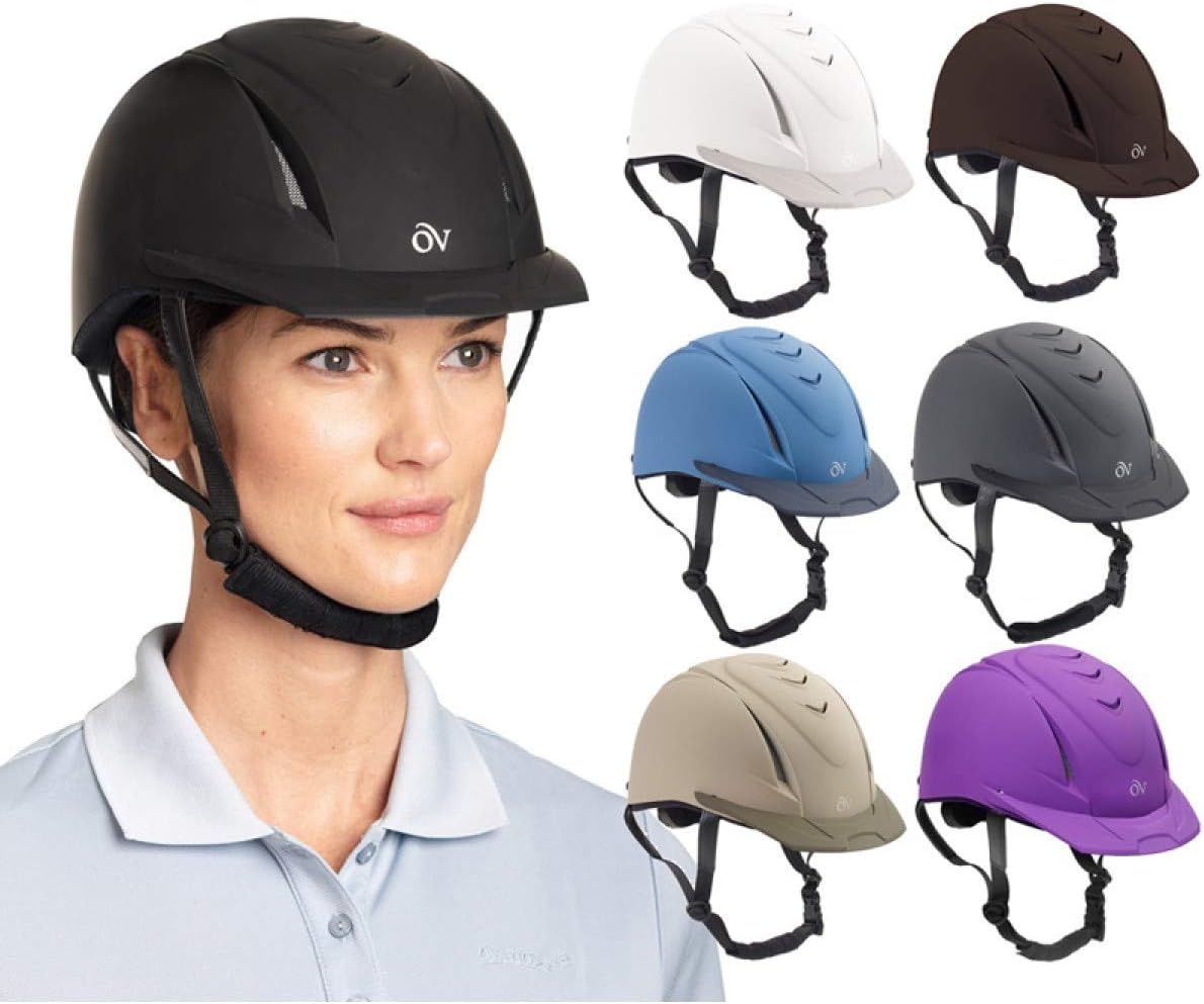 New Ovation Deluxe Schooler Riding Helmet - Medium/Large (Black) - Kidsy
