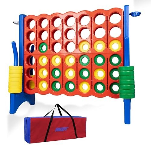 New Oversized 4 in a Row Connect Game+Waterproof Carry Bag - Kidsy