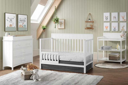 New Oxford Baby Logan Crib to Toddler Bed Guard Rail Conversion Kit (White) - Kidsy
