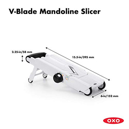 New OXO Good Grips V - Blade Mandoline Slicer (White) - Kidsy