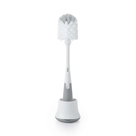 New OXO Tot Bottle Brush Cleaner with Stand (Grey) - Kidsy