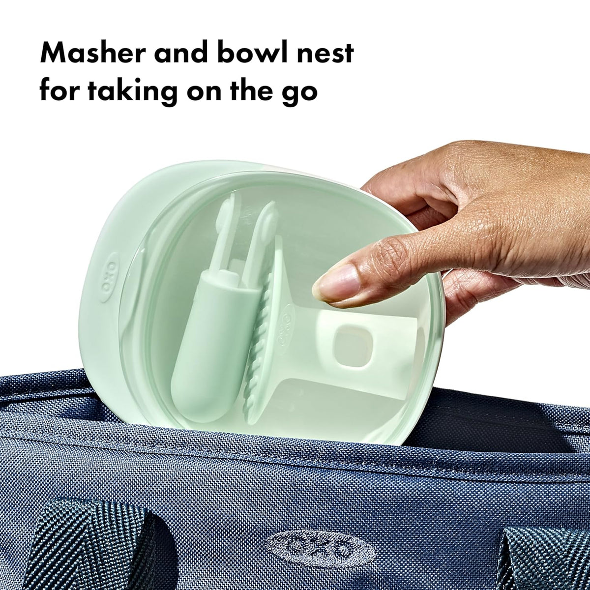 New OXO Tot Food Masher (Opal) - Kidsy