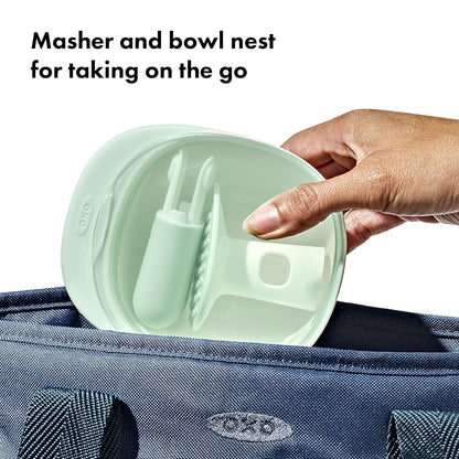 New OXO Tot Food Masher (Opal) - Kidsy