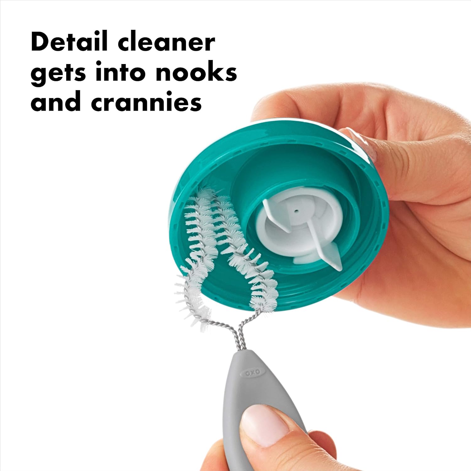 New OXO Tot Water Bottle and Straw Cup Cleaning Set Brush Set (Gray) - Kidsy