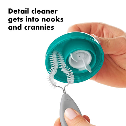 New OXO Tot Water Bottle and Straw Cup Cleaning Set Brush Set (Gray) - Kidsy