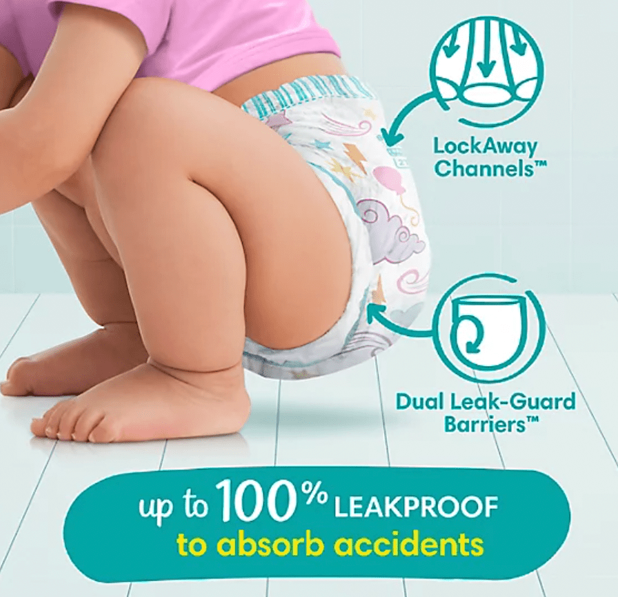 New Pampers Easy Ups Disposable Training Pants Pull - Ups (Size 3T/4T - 124ct) - Kidsy