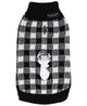 New Parisian Pet Buffalo Checkered Dog Sweater - Black - Kidsy