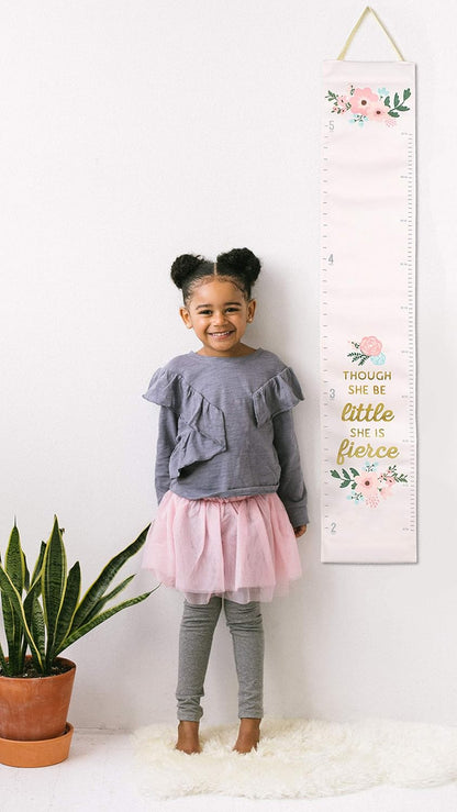 New Pearhead Floral Wall Growth Chart for Girls - Kidsy