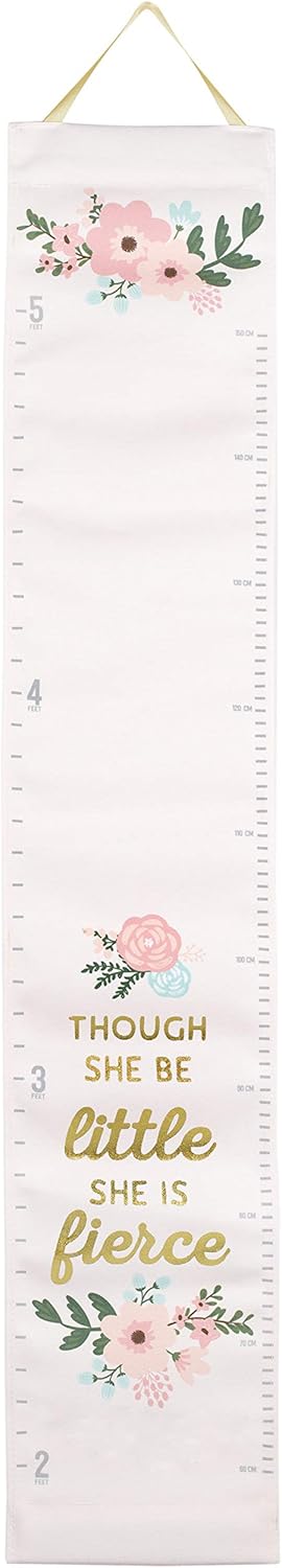 New Pearhead Floral Wall Growth Chart for Girls - Kidsy