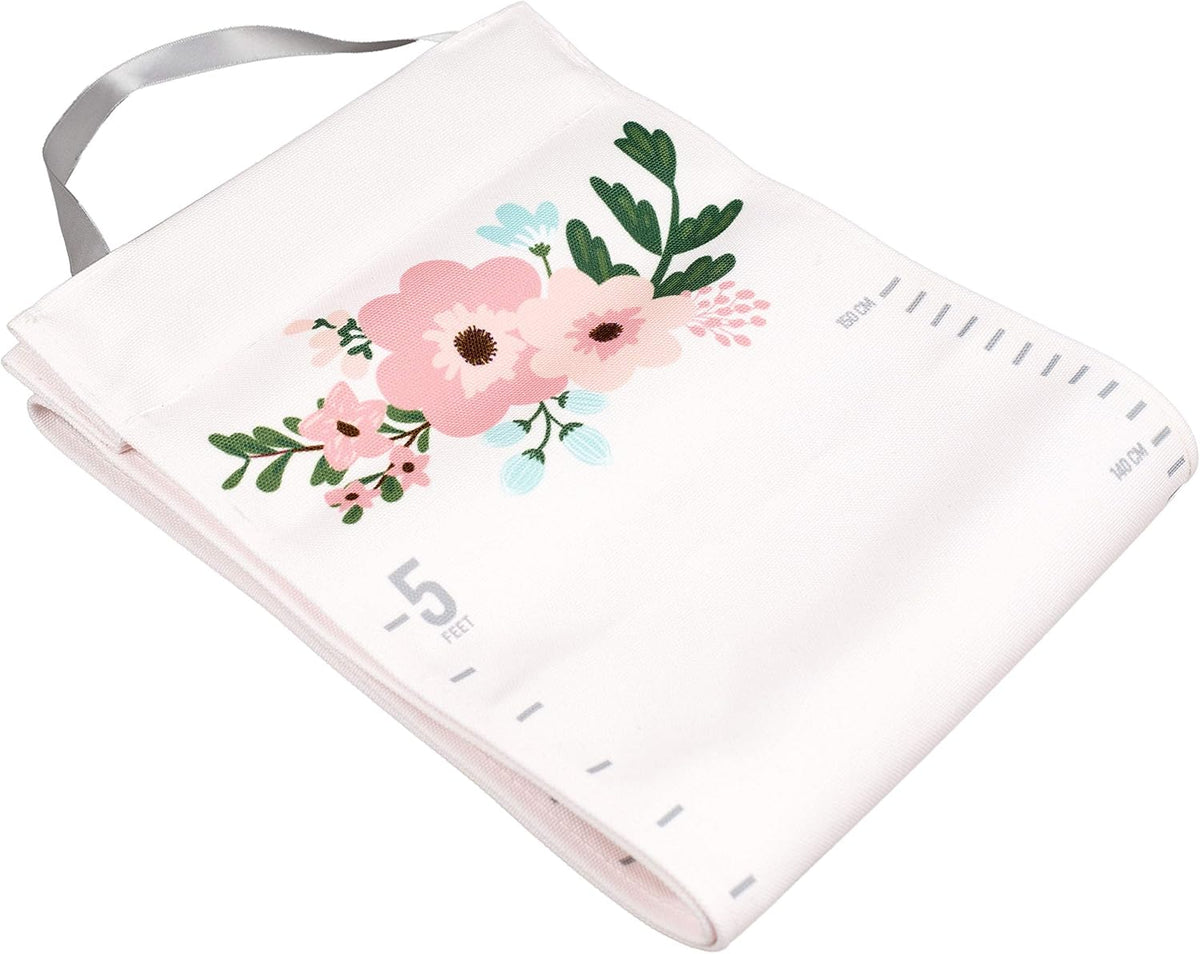 New Pearhead Floral Wall Growth Chart for Girls - Kidsy