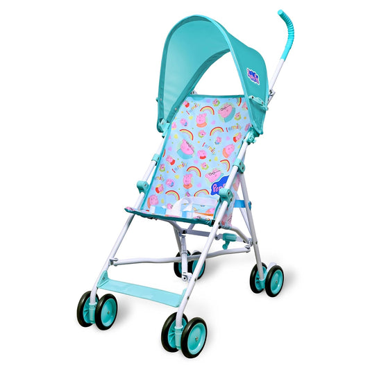 New Peppa Pig Lightweight Foldable Umbrella Stroller (Blue/Green) - Kidsy