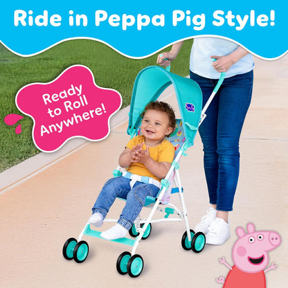New Peppa Pig Umbrella Stroller for Toddlers (Blue, Green) - Kidsy