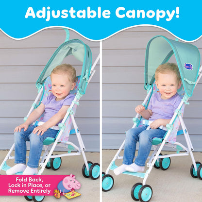 New Peppa Pig Umbrella Stroller for Toddlers (Blue, Green) - Kidsy