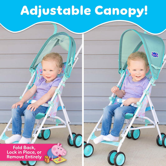 New Peppa Pig Umbrella Stroller for Toddlers (Blue, Green) - Kidsy