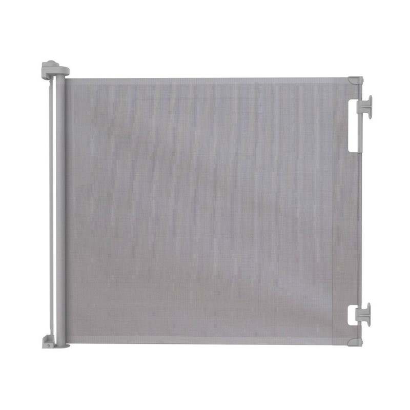 New Perma Child Safety 71 in. W X 41 in. H Indoor/Outdoor Retractable Baby Gate (Gray) - Kidsy