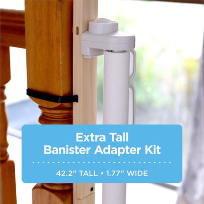 New Perma Child Safety Extra Tall Universal Banister Adapter Kit for Pressure and Hardware Mounted Baby Gates up to 42" Tall - Kidsy