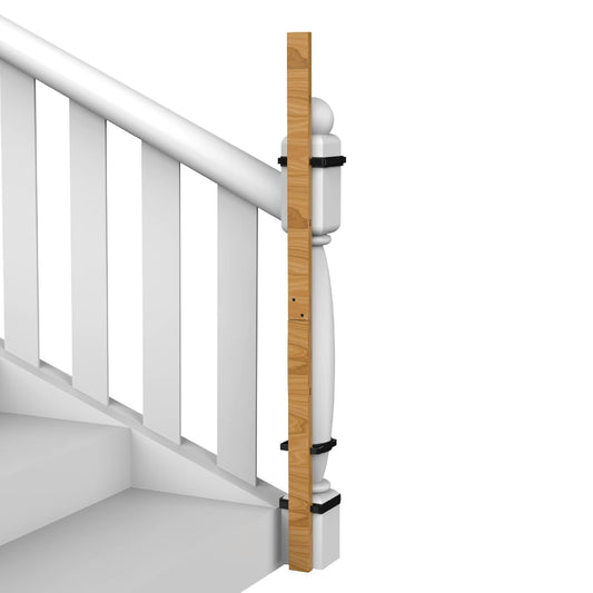 New Perma Child Safety Extra Tall Universal Banister Adapter Kit for Pressure and Hardware Mounted Baby Gates up to 42" Tall - Kidsy