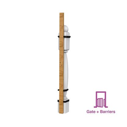 New Perma Child Safety Extra Tall Universal Banister Adapter Kit for Pressure and Hardware Mounted Baby Gates up to 42" Tall - Kidsy