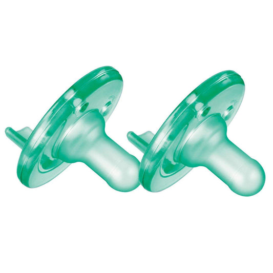 New Philips Avent Soothie Pacifier 0–3 Months 2 Count (Green) - Kidsy