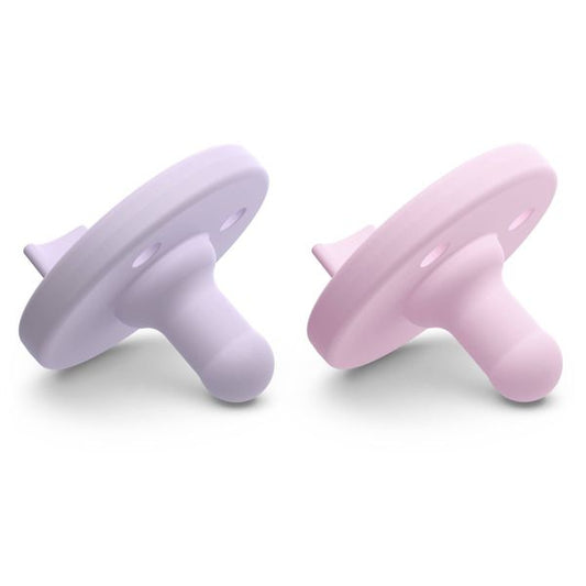 New Philips Avent Soothie Pacifiers 0 - 3m - 2pk (Fresh Lilac/Pastel Pink) - Kidsy