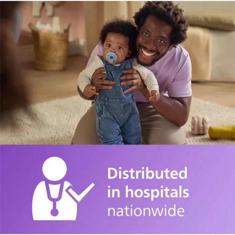 New Philips Avent Super Soothie Pacifier 3–18 Months 2 CT (Light Yellow/Pastel Cyan) - Kidsy