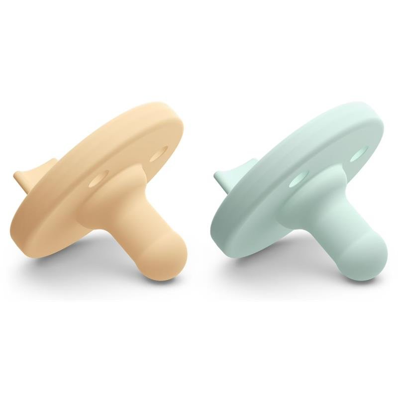 New Philips Avent Super Soothie Pacifier 3–18 Months 2 CT (Light Yellow/Pastel Cyan) - Kidsy