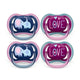 New Philips AVENT Ultra Air Pacifier (Steel Blue Elephant and Pink Hello) - Kidsy