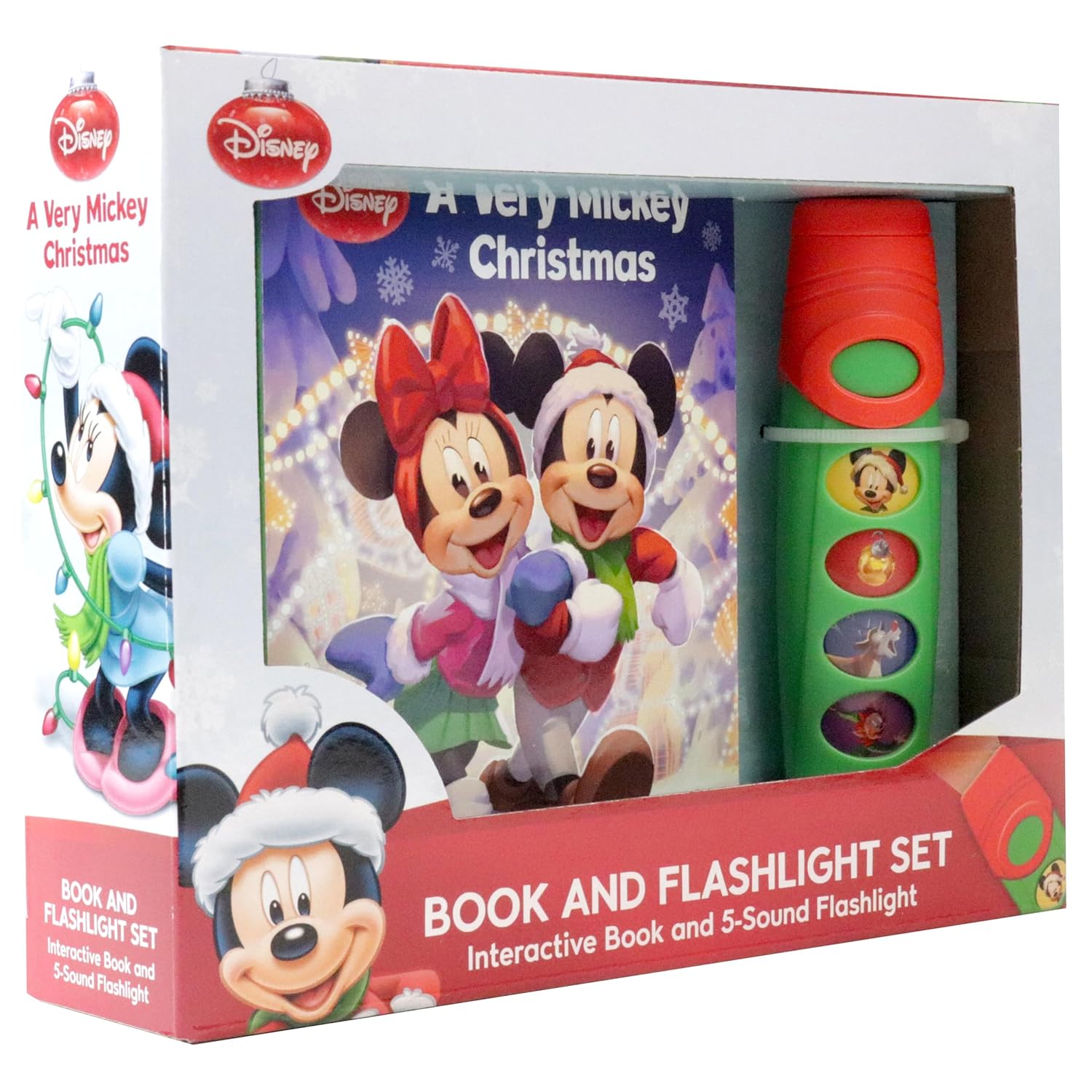 New PI Kids Disney Mickey Christmas Flashlight Sound Book Set - Kidsy