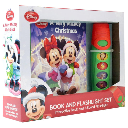 New PI Kids Disney Mickey Christmas Flashlight Sound Book Set - Kidsy