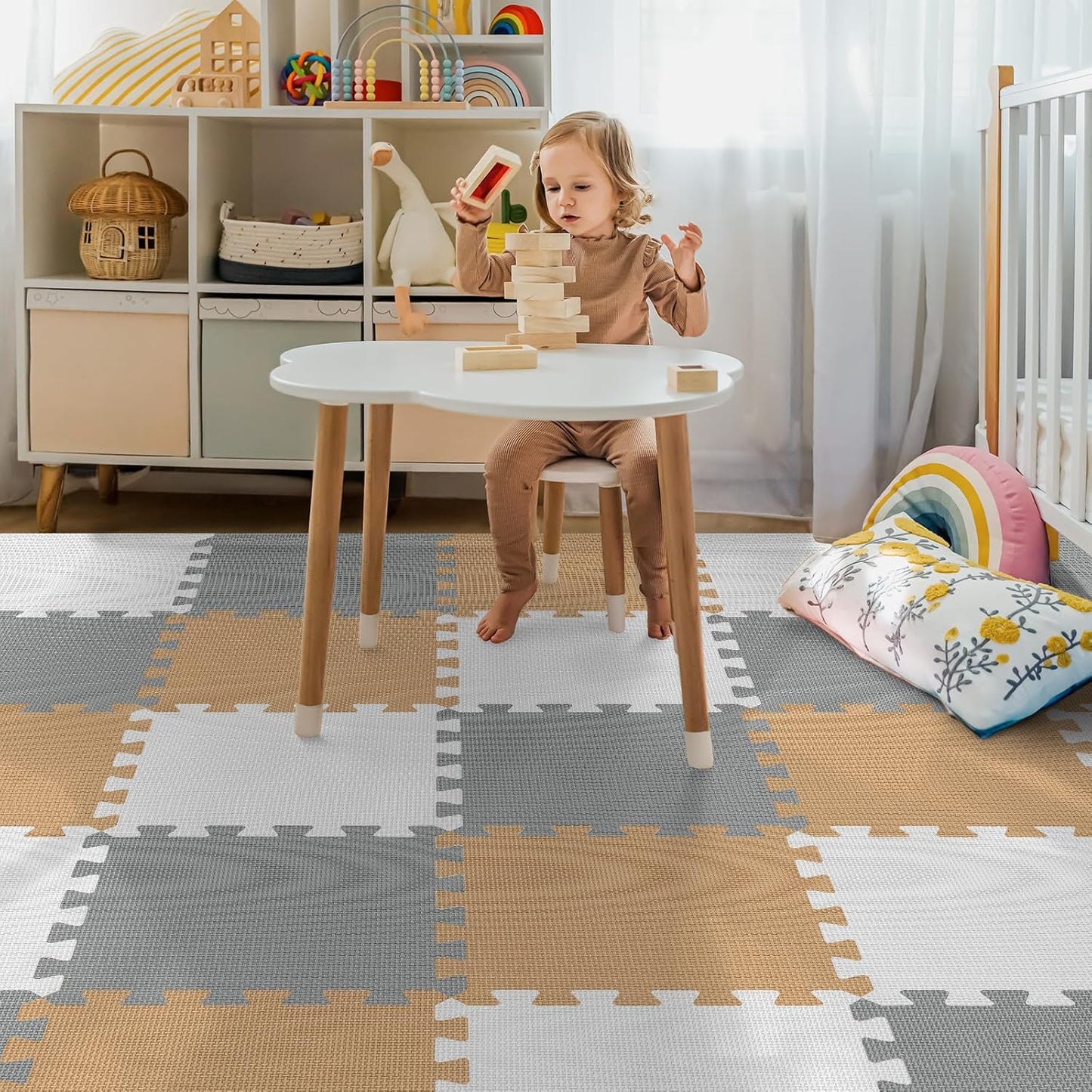 New PIGLOG 36Pcs Baby Play Mat for Floor (Classic) - Kidsy