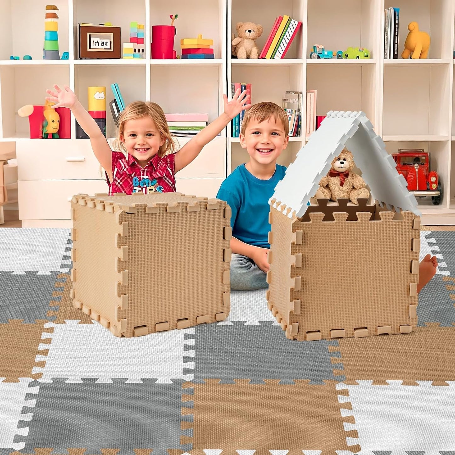 New PIGLOG 36Pcs Baby Play Mat for Floor (Classic) - Kidsy