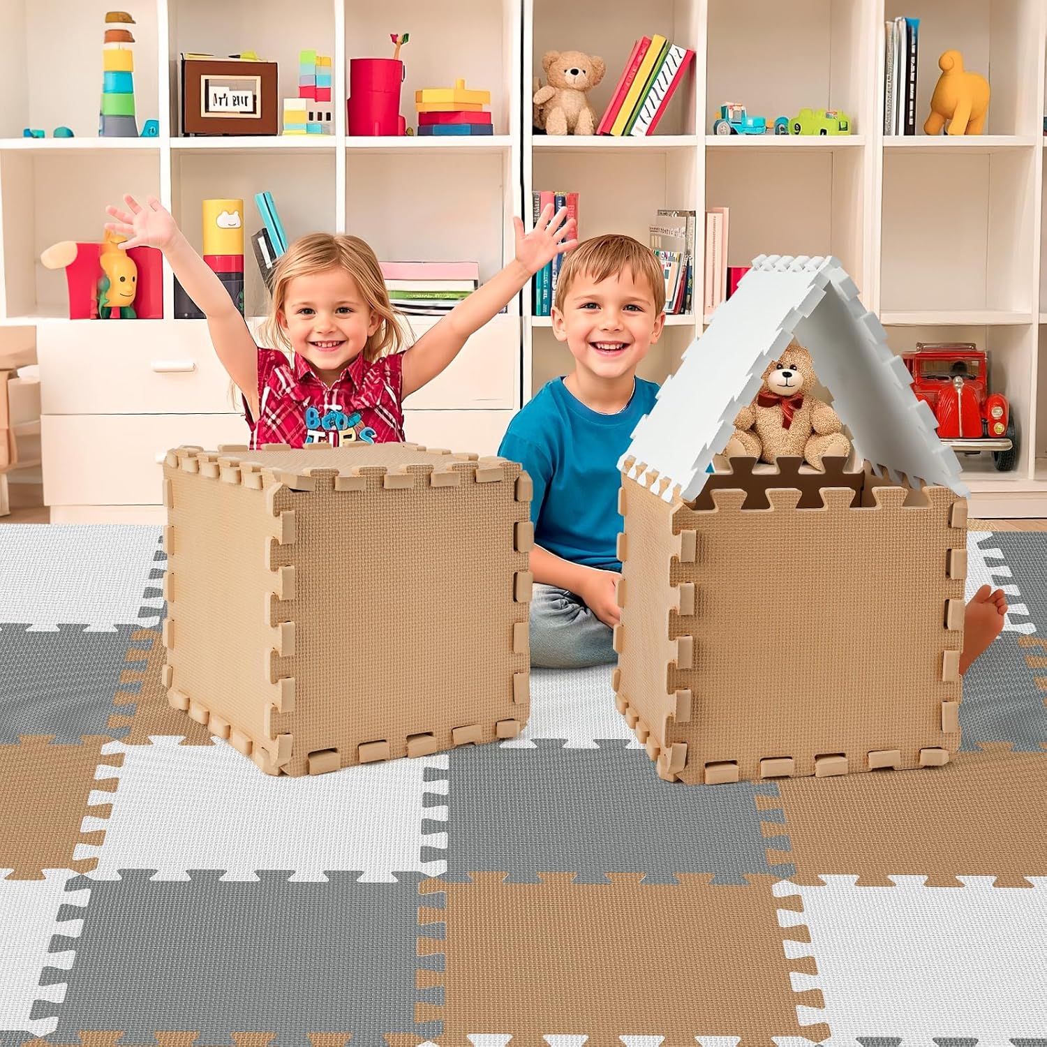 New PIGLOG 36Pcs Baby Play Mat for Floor (Classic) - Kidsy