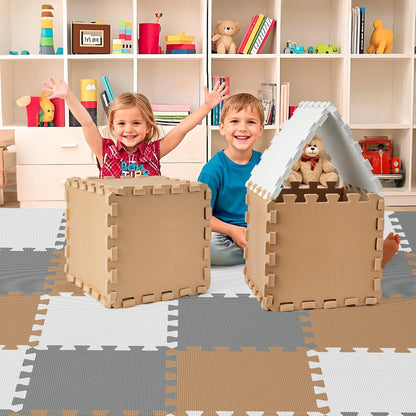 New PIGLOG 36Pcs Baby Play Mat for Floor (Classic) - Kidsy