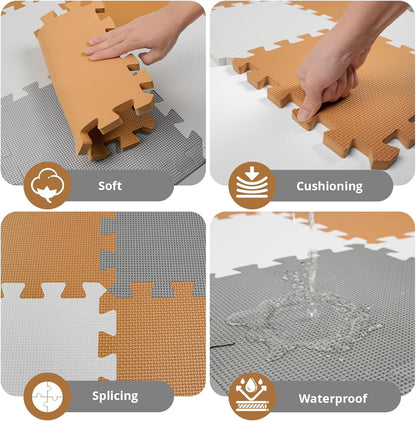 New PIGLOG 36Pcs Baby Play Mat for Floor (Classic) - Kidsy