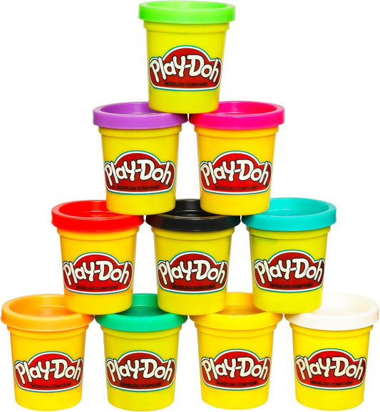 New Play - Doh 10 - Pack 2 oz Assorted Modeling Compound Cans - Kidsy