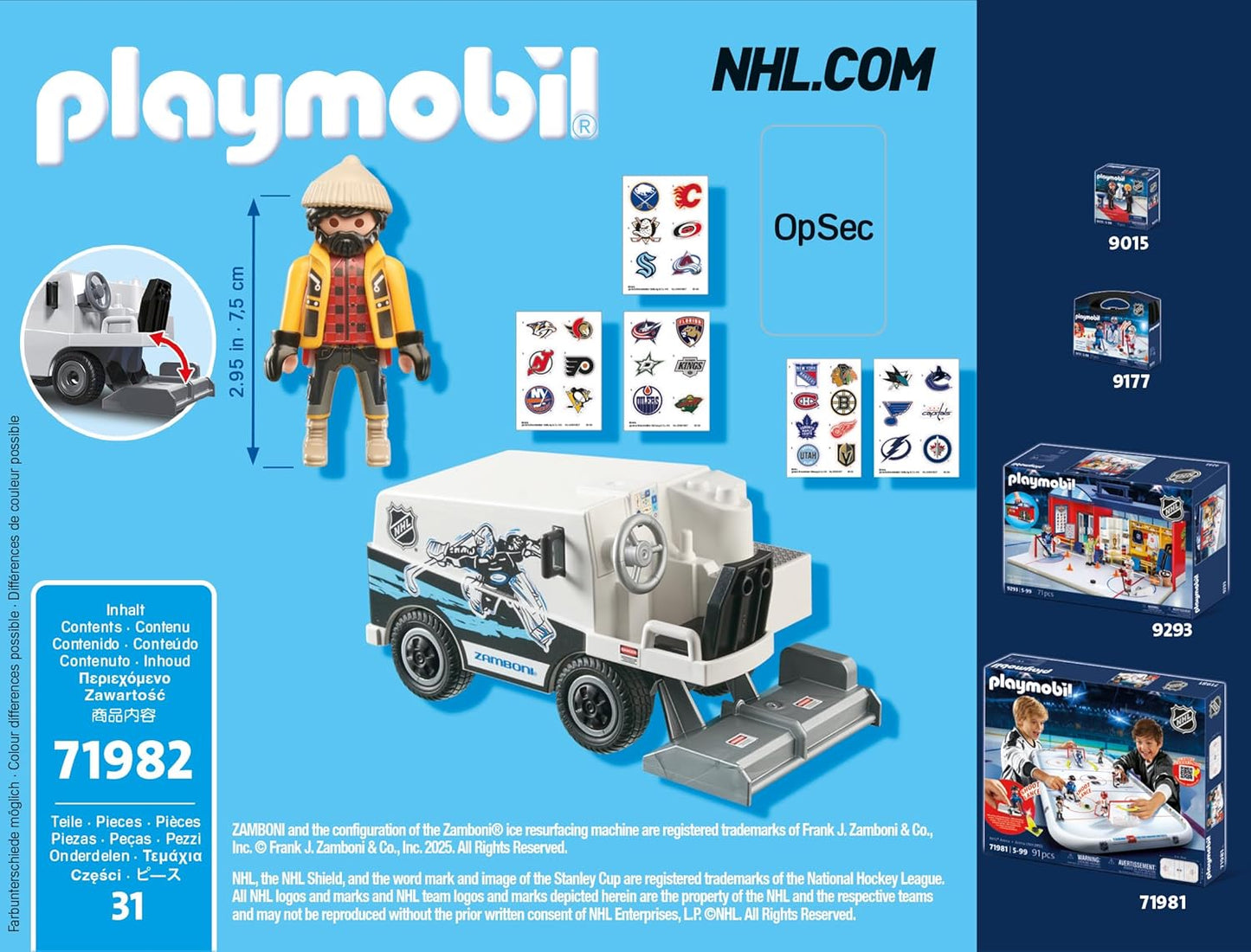 New Playmobil NHL Zamboni Machine - Kidsy