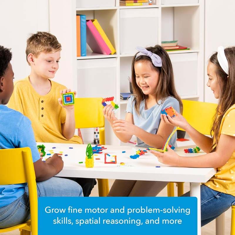 New PLUS PLUS Open Play Set 1200 Piece Construction Building Stem Toy Interlocking Mini Puzzle Blocks - Kidsy