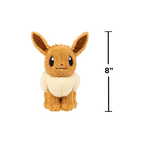 New Pokemon Cuddly Eevee Plush - 8" - Kidsy