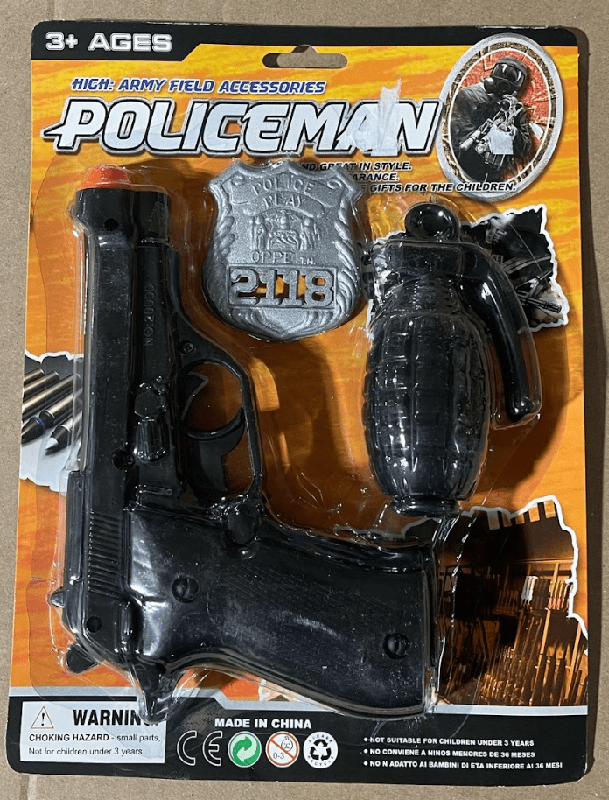 New Police Play Set for Boys, Army Field Accessories (with Grenade)