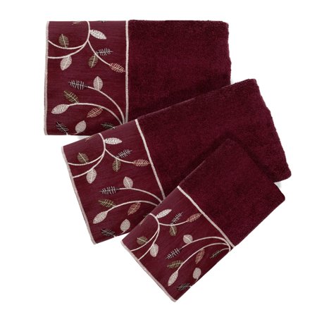 New Popular Bath Aubury Collection Towel Set (Burgundy) - Kidsy