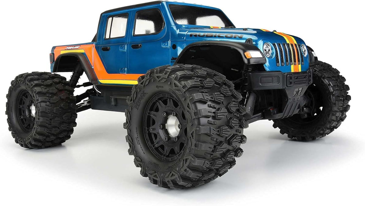 New Pro - Line Racing Hyrax 2.8 Tires Mounted 6x30 Stampede F/R (Black) - Kidsy