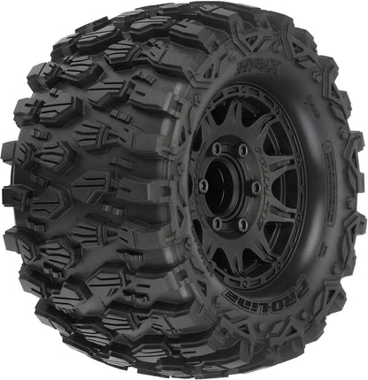 New Pro - Line Racing Hyrax 2.8 Tires Mounted 6x30 Stampede F/R (Black) - Kidsy