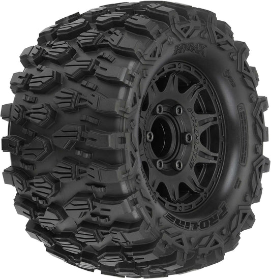 New Pro - Line Racing Hyrax 2.8 Tires Mounted 6x30 Stampede F/R (Black) - Kidsy