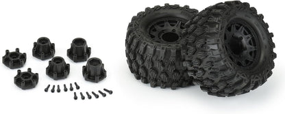 New Pro - Line Racing Hyrax 2.8 Tires Mounted 6x30 Stampede F/R (Black) - Kidsy