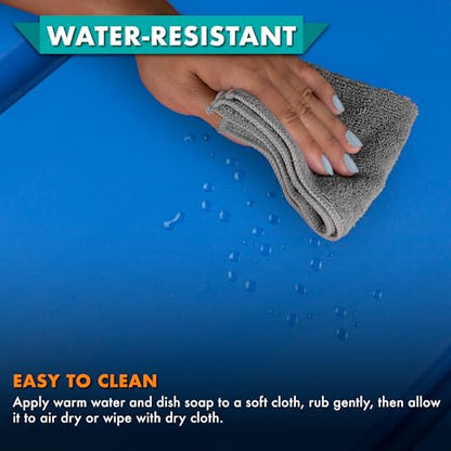 New ProSource Four - Fold Kids Rest Mat, Blue/Grey - Kidsy